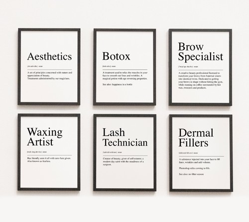 Salon prints aesthetics - prints, botox