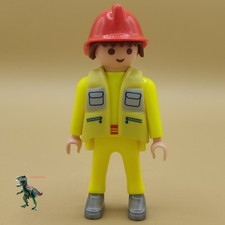 Playmobil figure man-worker CONLINES-port-airport-yellow vest