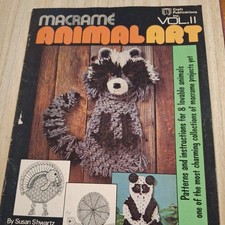 Vintage Macrame Animal Art Pattern Booklet vol 11