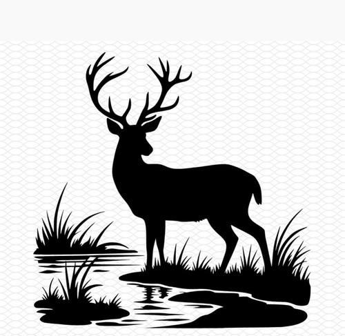 Medium stag head car - medium,