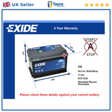 Battery fits LDV MAXUS CONVOY