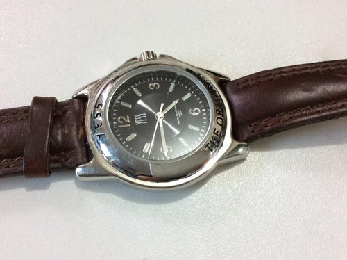 Yess men black dial - men's, brown
