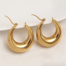 Large 9CT Gold Filled CREOLE