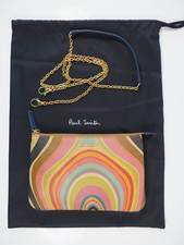 Paul Smith Crossbody Bag Pochette Multicoloured Dark Swirl & blue Leather Clutch