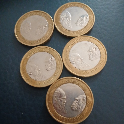 2009 charles darwin coin - darwin, £2