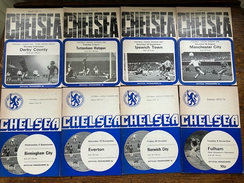 Vintage chelsea programmes - chelsea,