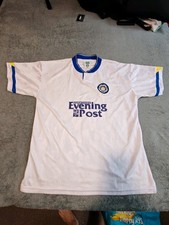 Leeds United  Retro 1992 Home Champions Shirt Score Draw XL 