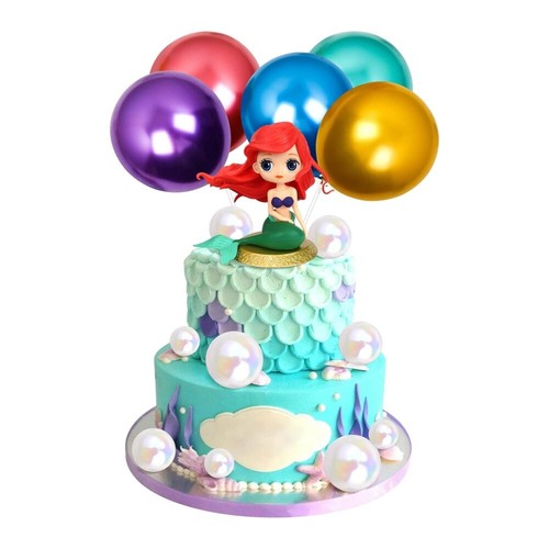 15pcs mermaid cake topper - mermaid,