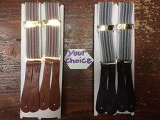 Blue/grey or red/grey Button