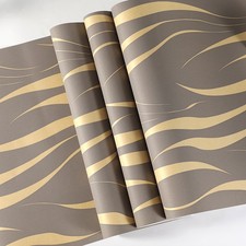 1-6x 3D Damask Wave Stripes Wallpaper Modern Living Room WallPaper Home Decor