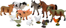 Farm Animal Toy Set Plastic