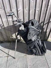 Full Set Of Golf Clubs - Callaway Irons Taylormade Driver Golf Bag With A Stand