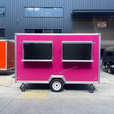 Pink Food Trailer Mobile Coffee Dessert Snack Catering Concession Van