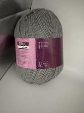 True Style 400g 100% Polyacryl Wool Aran for winter  jumper in Grey colour 