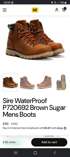 Mens caterpillar boots size - size, 9