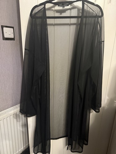 Capsule long black kimono see - capsule,