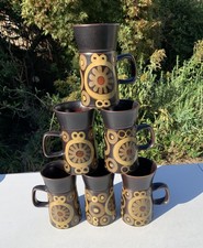 2 x RARE LARGE DENBY ARABESQUE GRAND MUGS   - 6 available