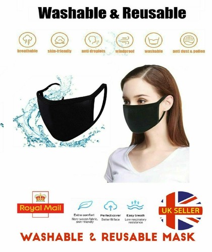 Face mask black - face, protective