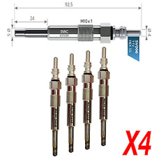 4 X SVAC HEATER GLOW PLUGS