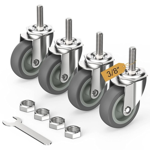 Inch caster wheels - wheels, threaded