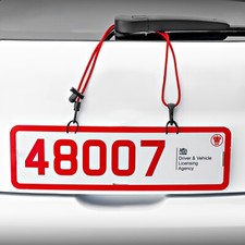 Trade plate holder - trade, adjustable