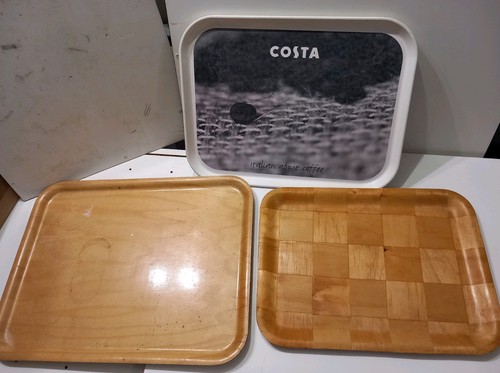 Vintage old tea trays - tea,