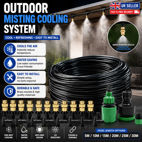Outdoor misting cooling system - outdoor,