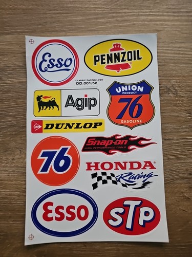 Decal sticker sheet esso - sticker,