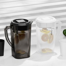 1.3L/2.2L/3L PP Jug Lid Kitchen Water Juice Milk Drinks Fall-Resistant Container