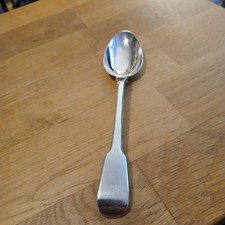 Antique Solid Silver Dessert Spoon - Sarah Purver. Rare.