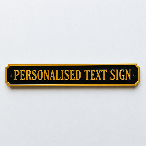 Personalised text sign - text,
