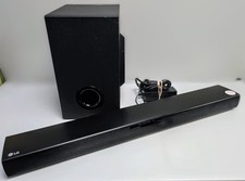 LG SJ2 160W 2.1ch Bluetooth Soundbar With Wireless Subwoofer Remote Black