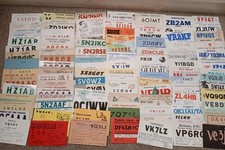 100 x Vintage QSL Amateur Ham