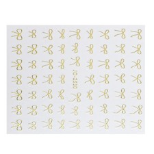 1Sheet Bowknot Nail Art Stickers French Nail Decals 3D Bows Designs Nail Decals