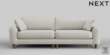 Next Campbell 4 Seater Sofa – Oyster Chenille – Brand New RRP £1375