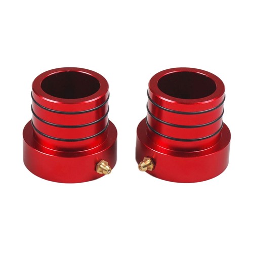 Red anodised billet aluminium - red,