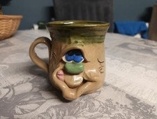Pretty Ugly Pottery Face Mug Made In Wales
