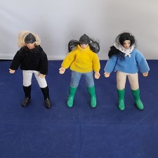 3x Julip Horse Girl Rider Dolls Vintage Toys Bundle Job Lot
