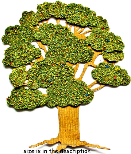 Green summer tree - green,