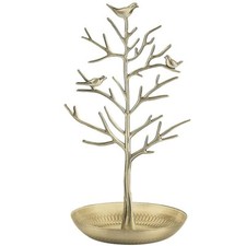 Gold jewellery tree stand - gold,