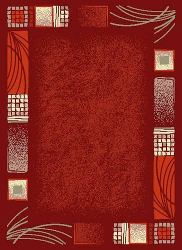 Red area rug - red,