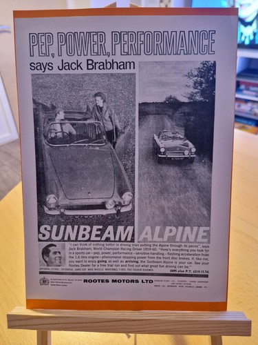Original 1961 sunbeam alpine - original,