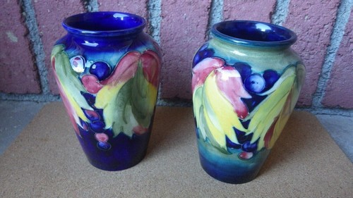 Antique pair moorcroft art - antique,