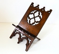 SUPERB ANTIQUE 19thC CHURCH PUGIN GOTHIC TABLE LECTERN MISSAL BIBLE BOOK STAND