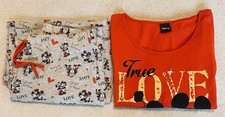 Disney Mickey & Minney Mouse Ladies Pyjamas Size 12-14 VGC