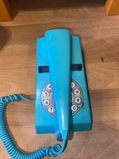 White Trim Phone 1970’s Style, Wild and Wolf, Vintage Landline Telephone