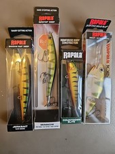 Rapala Lure Set. 4 Lures Brand New And Boxed. Job Lot. Shadrap, Countdown Elite