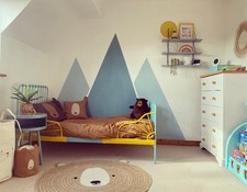 Customised IKEA Minnen Extendable Toddler Bed with Mattress