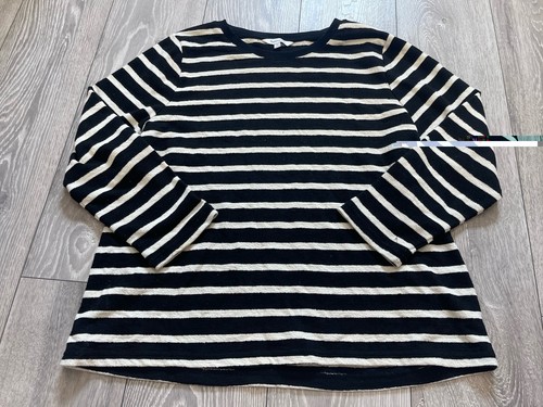 Bonmarche black cream stripe