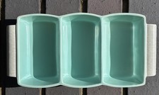 Poole Pottery Ice Green & Seagull Hors D’oeuvres Crudities Serving Tray Vintage